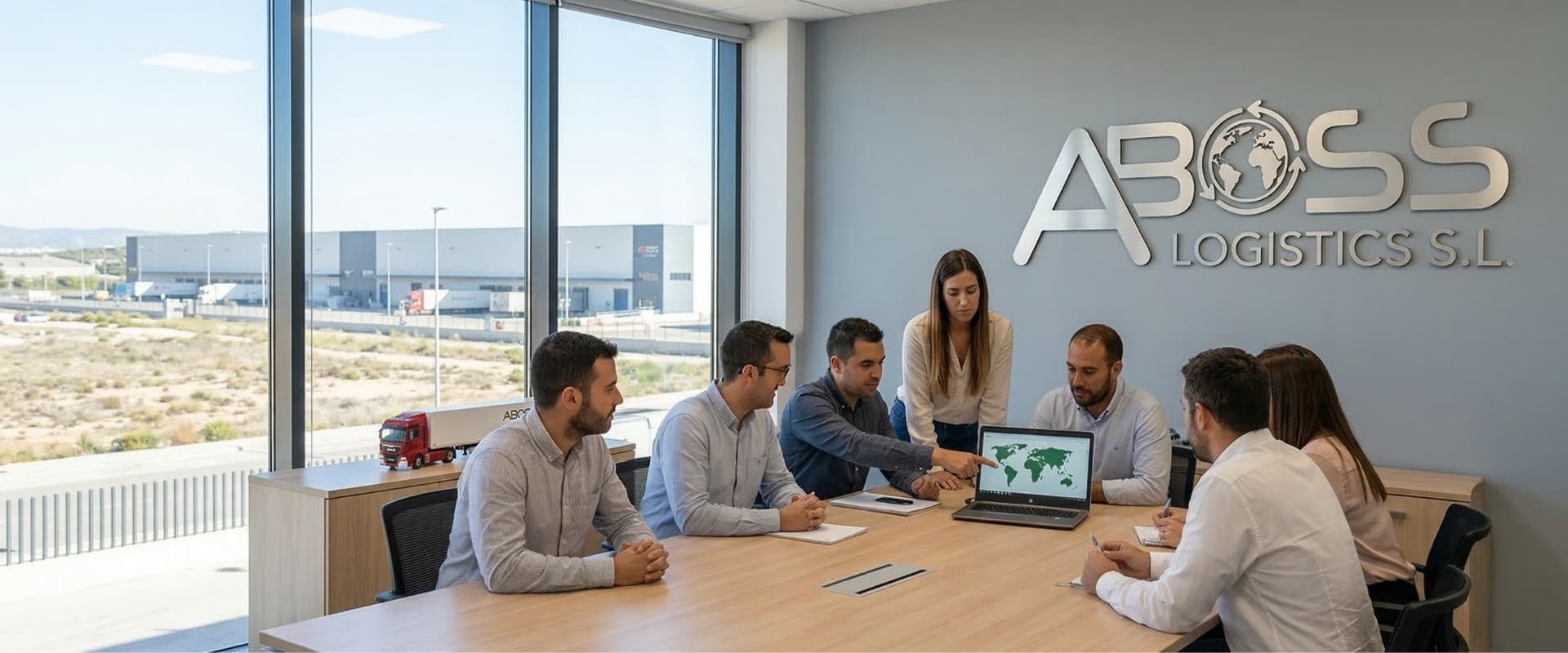 ABOSS Logistics office and team